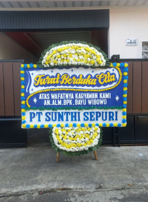 Papan Bunga Duka di Rejasari